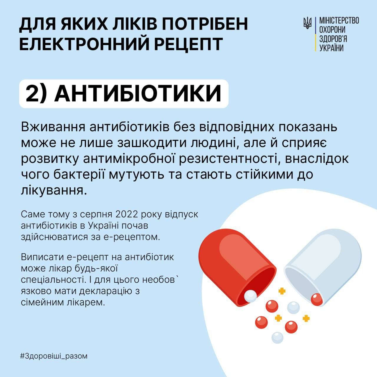 Перший електронний рецепт відтепер можна отримати без візиту до лікаря