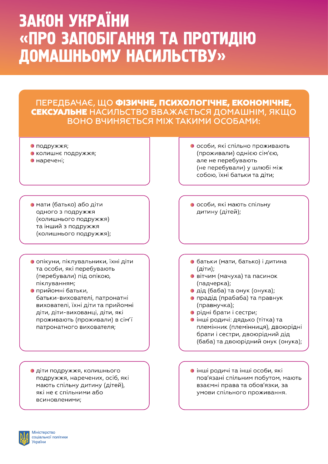 «Про запобігання та протидію домашньому насильству»