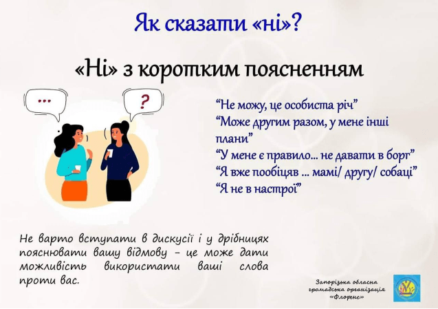 Як сказати "Ні"?