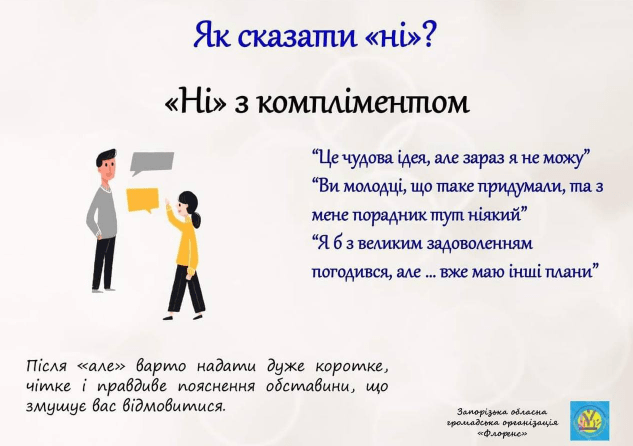 Як сказати "Ні"?