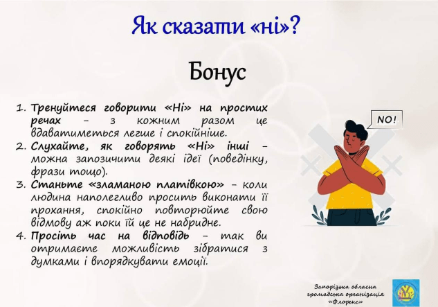 Як сказати "Ні"?